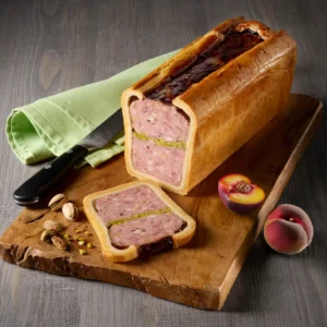 Pâté en Croûte Faisan Pêches de vigne et Pistache